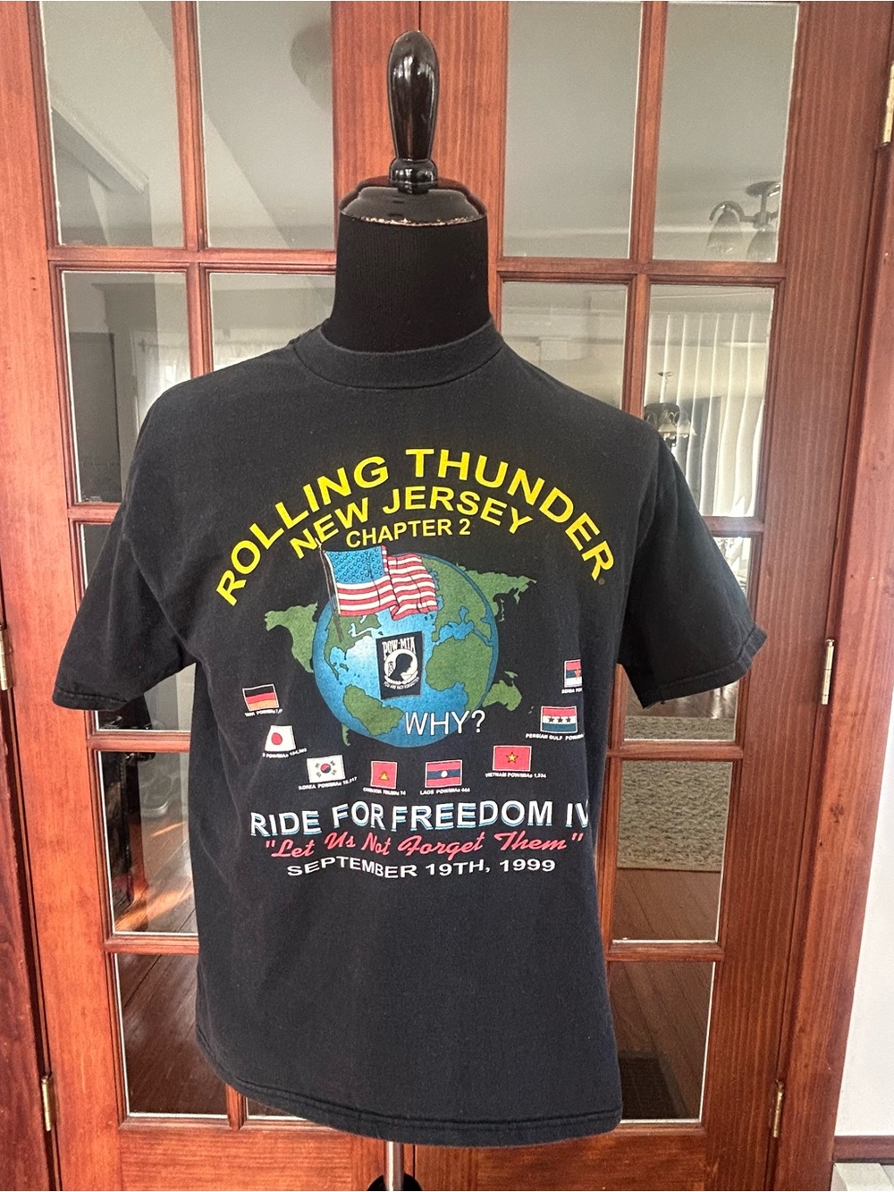 Vintage Harley Davidson Rolling Thunder X Washington D.C. 1999 Tee Shirt XL